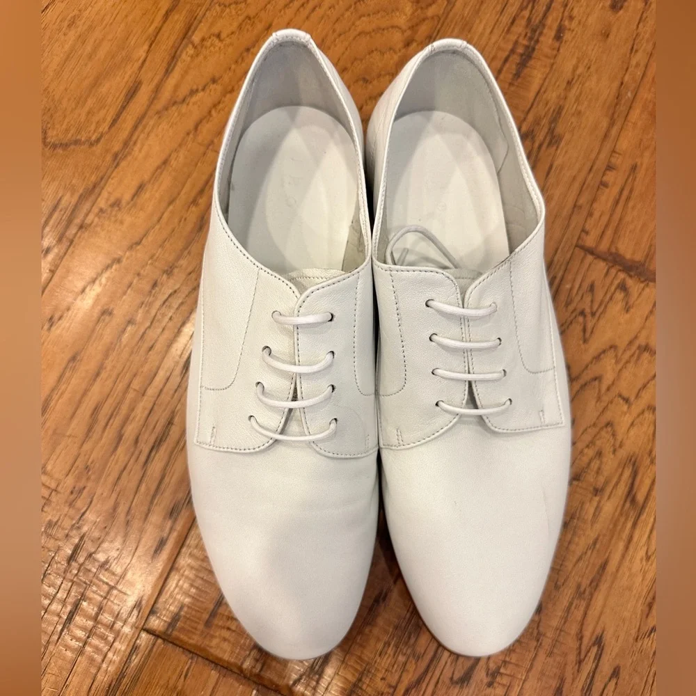 IRO Paris Harley White Leather Dress Sneakers/ Oxford